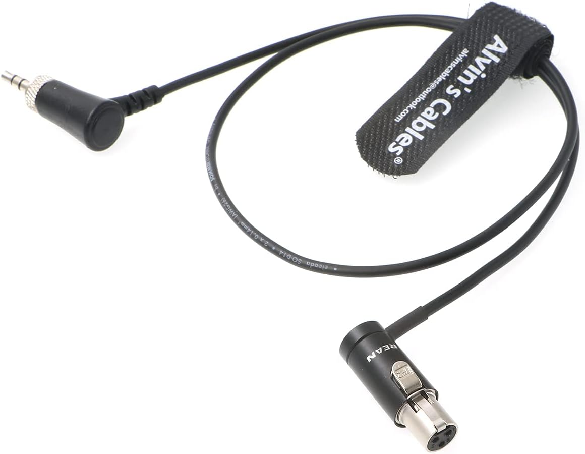 Trs Cable - Low-Profile Audio-Cable TA3F Mini-XLR 3-Pin Female
