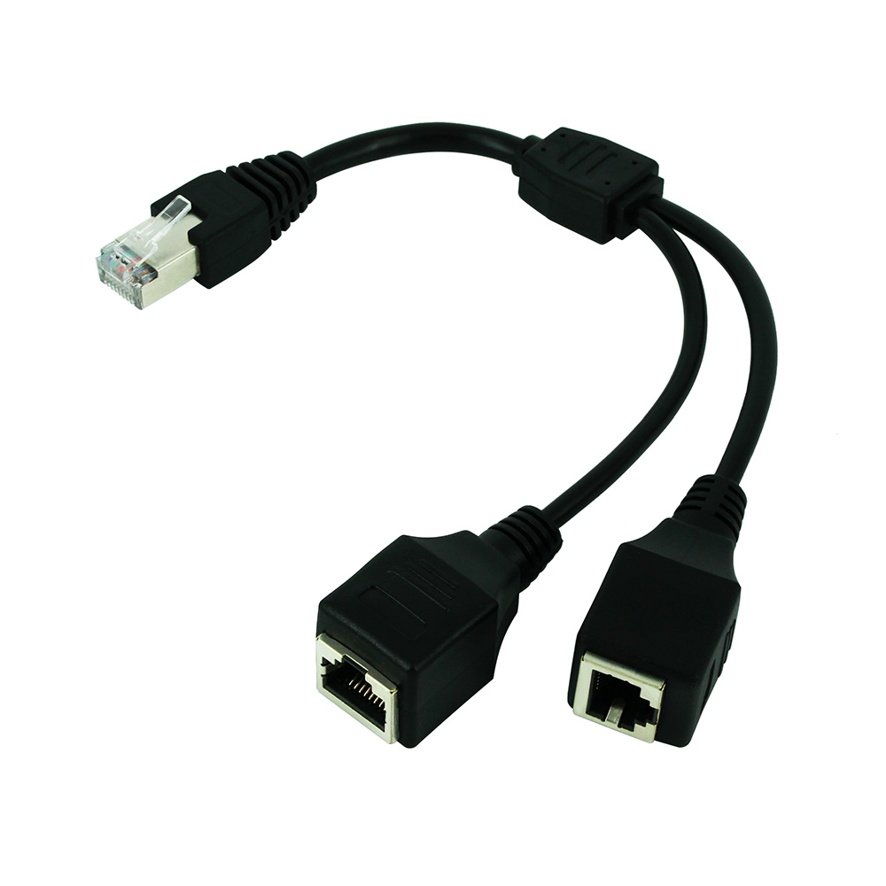 Rj45 Jack - RJ45 1 Male to 2 Female