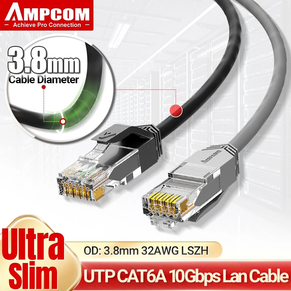 AMPCOM Ultra Slim Cat6a Networ - огляд і ціна Rj45 Jack