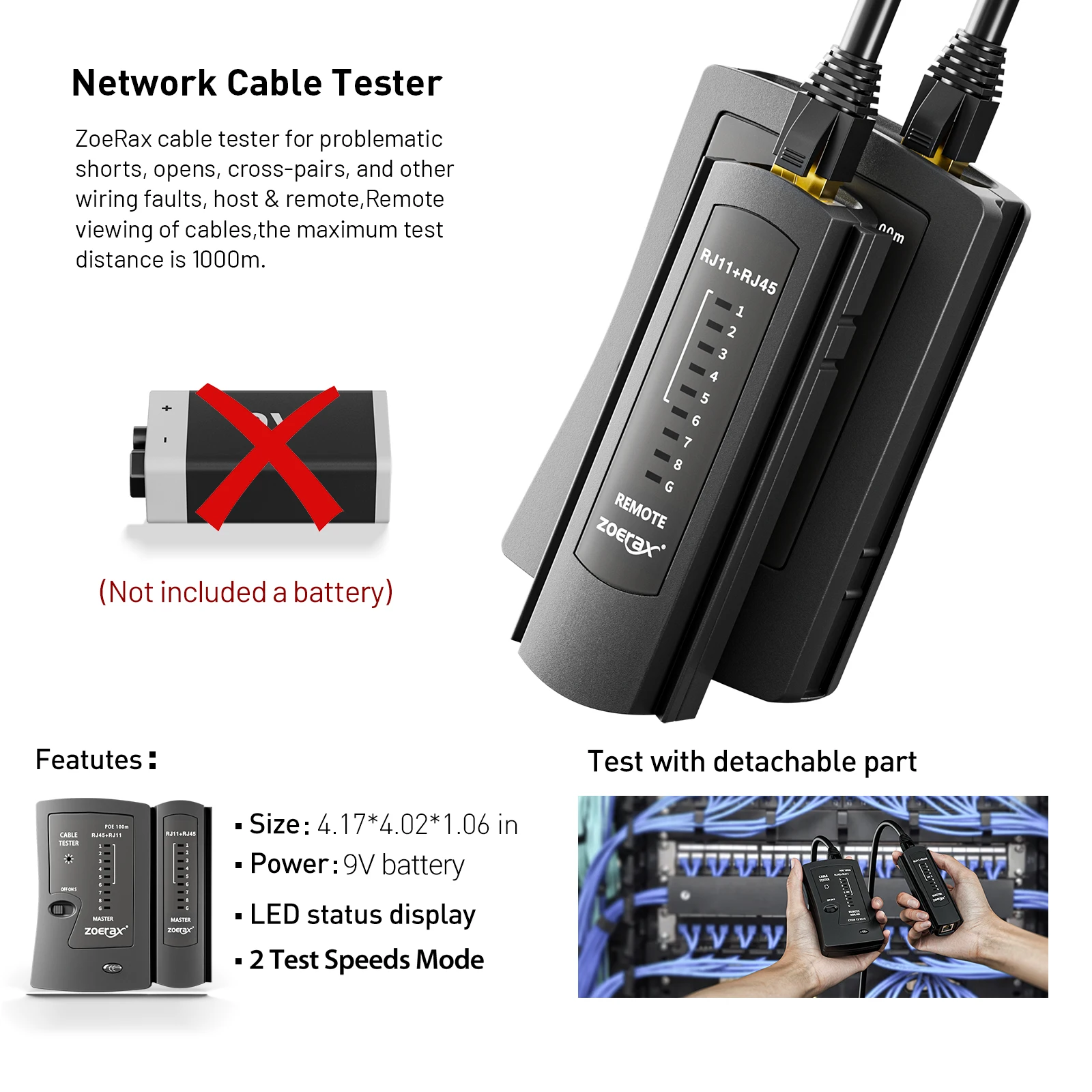 ZoeRax RJ45 CAT6 CAT5E Crimp T - огляд і ціна Rj45 Jack