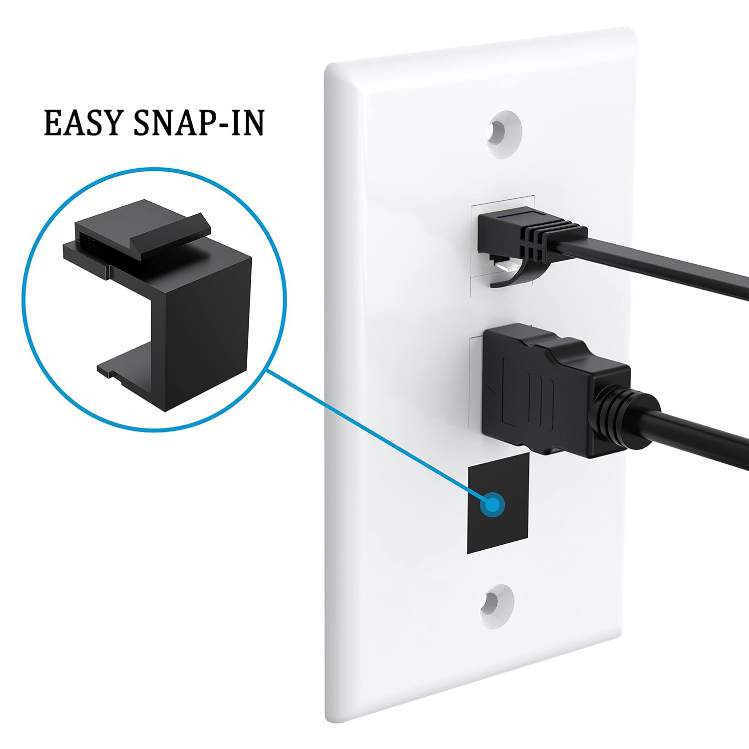 ZoeRax 30-Pack Blank Keystone  - огляд і ціна Rj45 Jack
