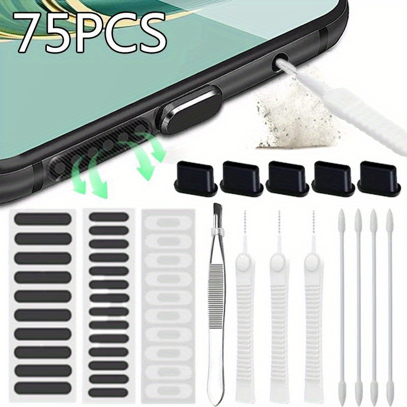 75pcs Phone Charging Port Clea - огляд і ціна Speaker Terminal