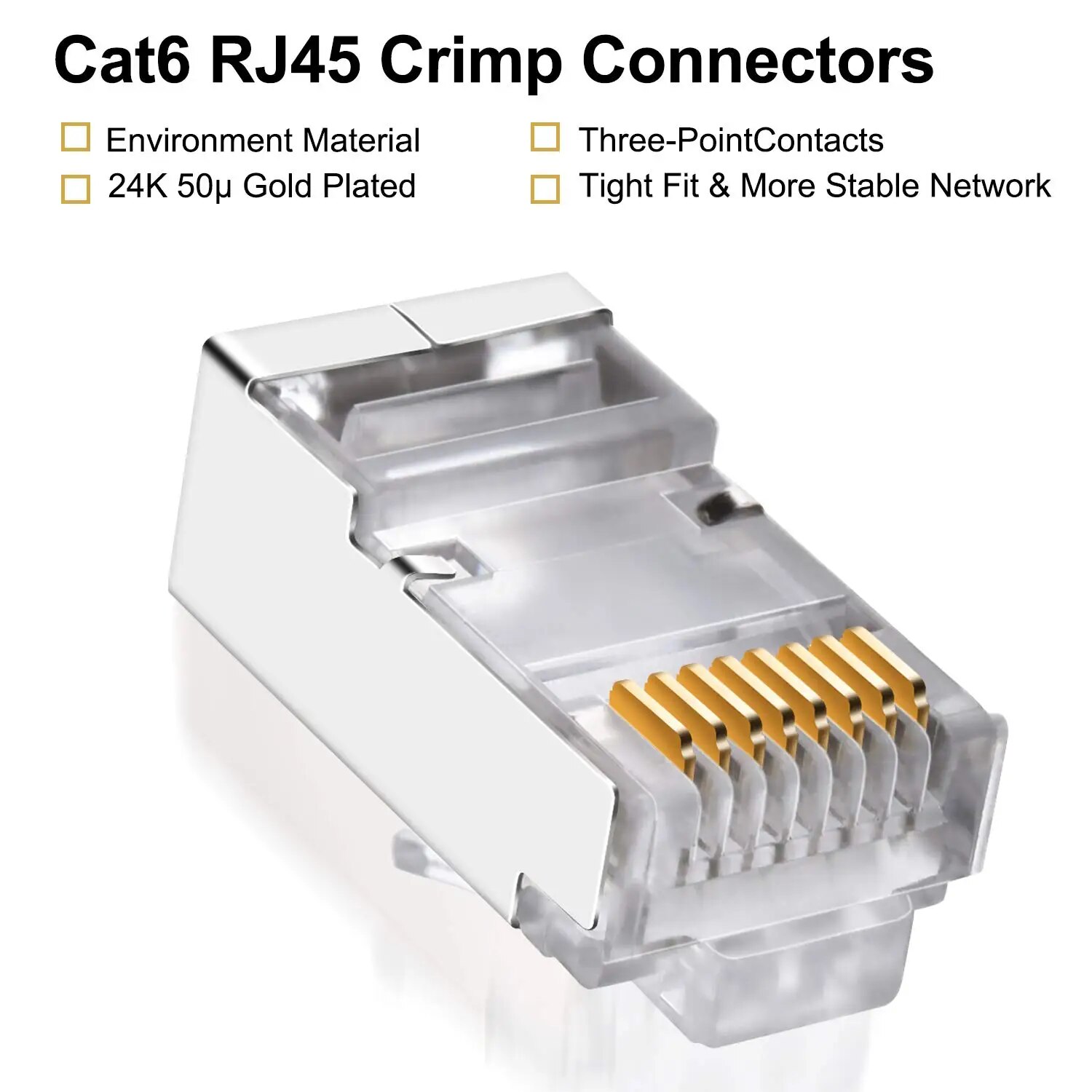 ZoeRax 50pcs Cat6 RJ45 Connect - огляд і ціна Rj45 Jack