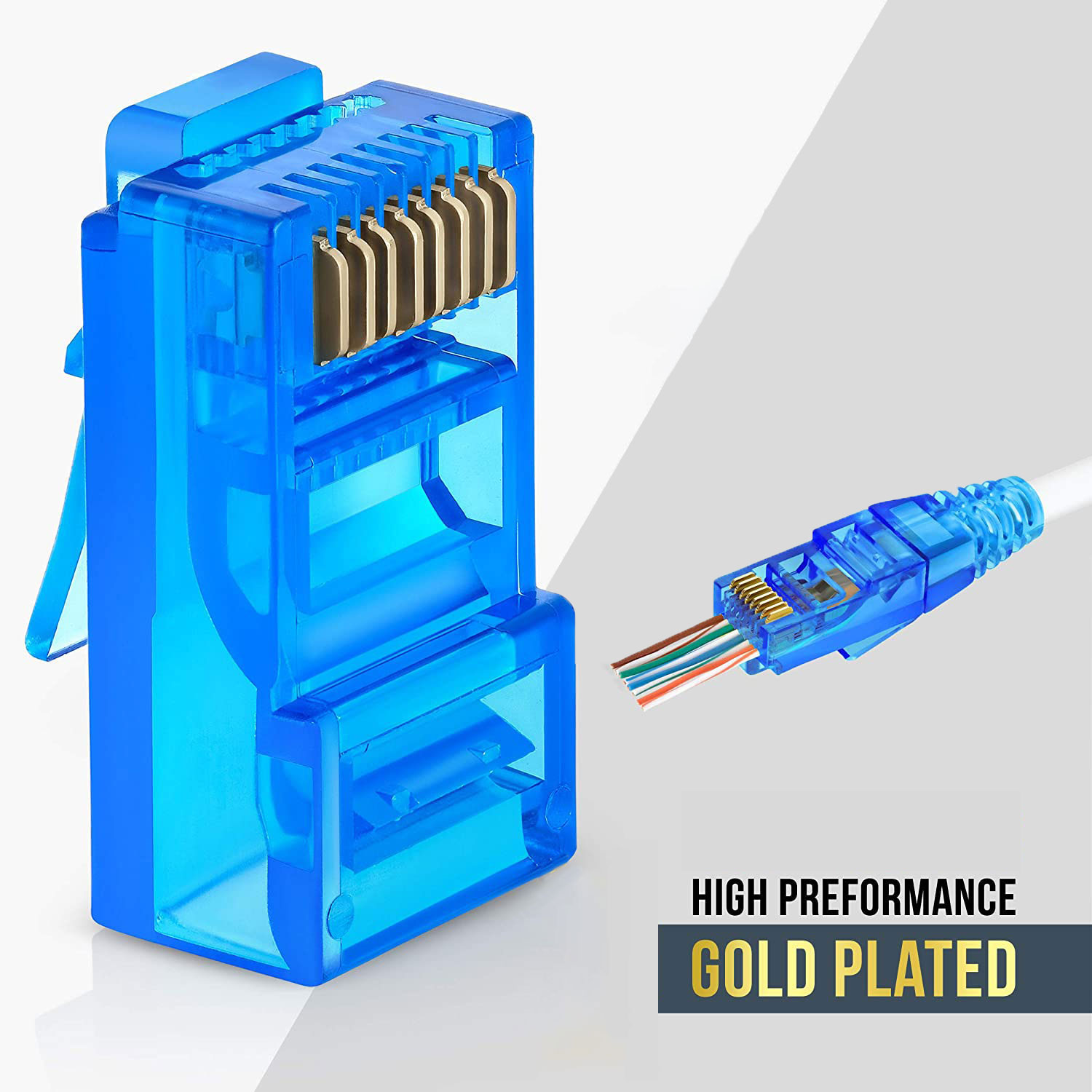 50PCS RJ45 Cat6 Pass Through C - огляд і ціна Rj45 Jack