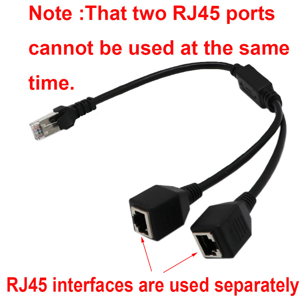 RJ45 1 Male to 2 Female LAN Ca - огляд і ціна Rj45 Jack