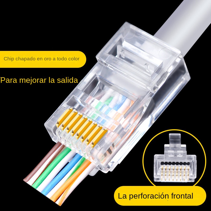 100pcs RJ45 Cat6 Cat5e Pass Th - огляд і ціна Rj45 Jack